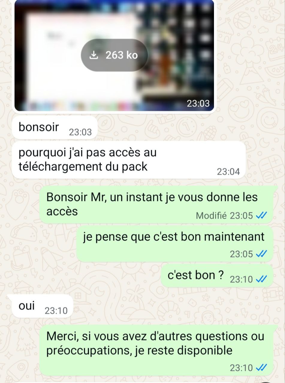 Témoignage client 8 - retour sur le Pack Montage Ultime